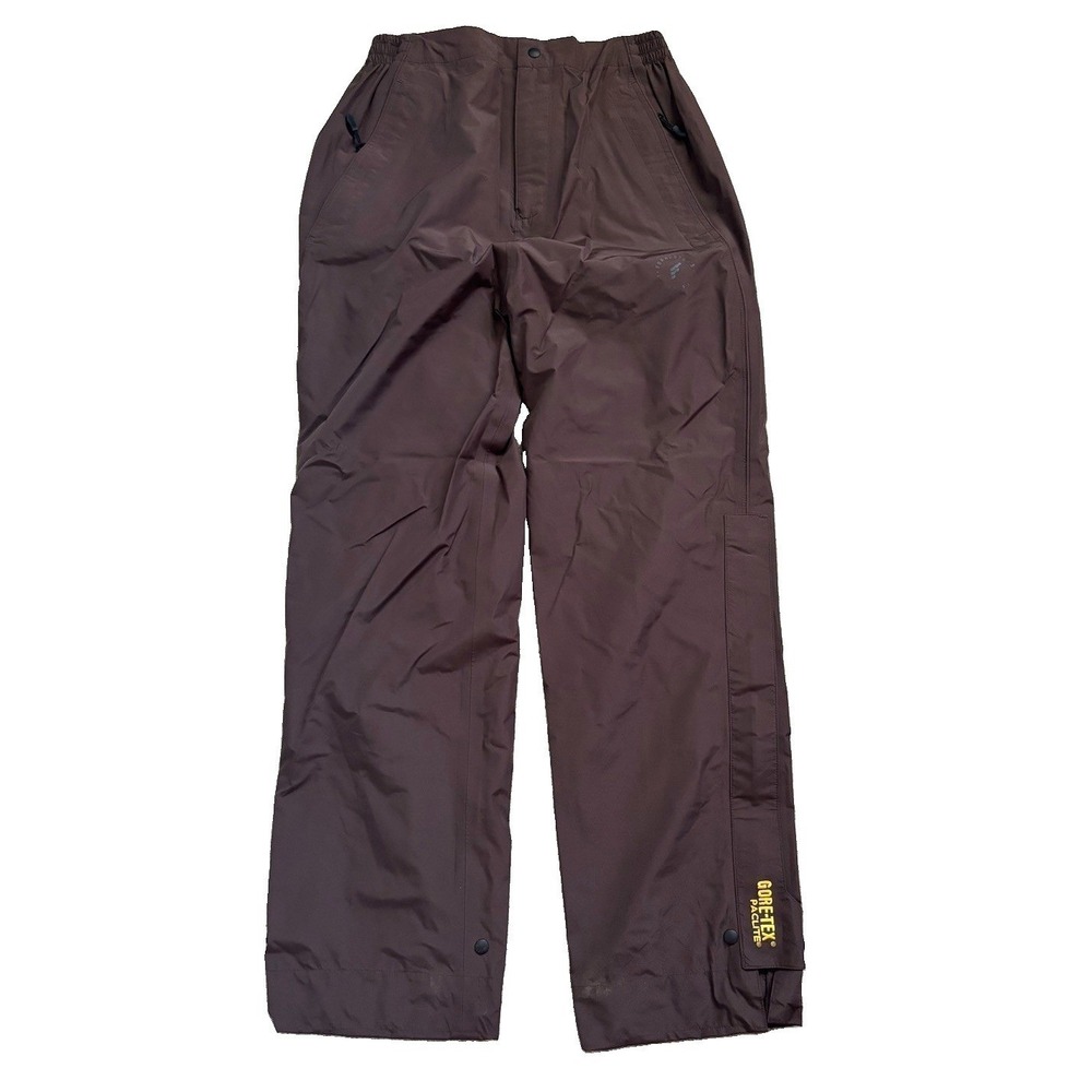 Forrester's Gore-Tex Paclite Golf Rain Pants Men Small Brown Poly Lightweight